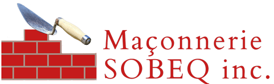 Logo horyzontal de l'entreprise Maçonnerie Sobeq inc spécialisée dans le briquetage et la restauration de briques